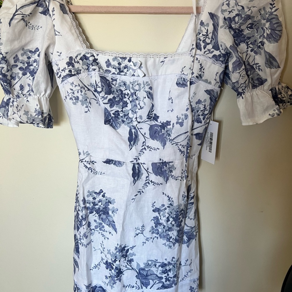 Reformation Evianna Linen Dress size 0
